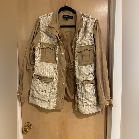 Boston Proper sequence brown jacket size Large - Picture 1 of 3